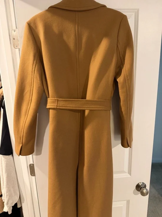 Zara Camel Belted Trench Coat - Picture 2 of 2